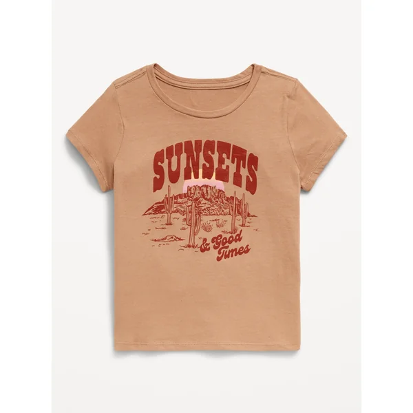 Short-Sleeve Graphic T-Shirt for Girls - BELGIAN WAFFLE
