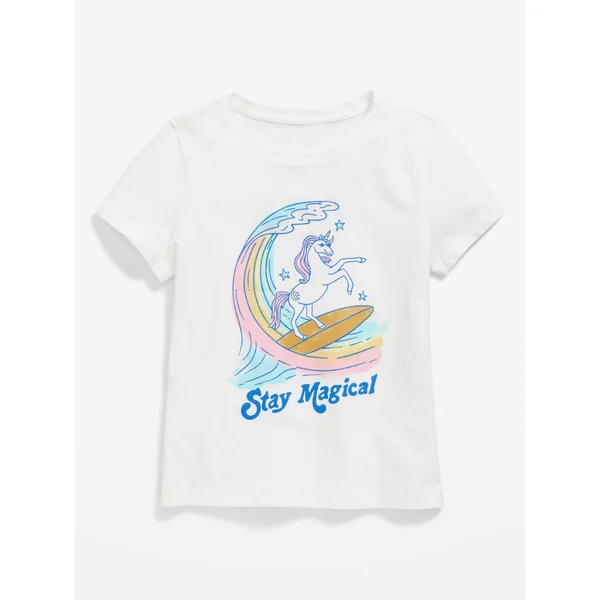 Short-Sleeve Graphic T-Shirt for Girls - Calla Lily White