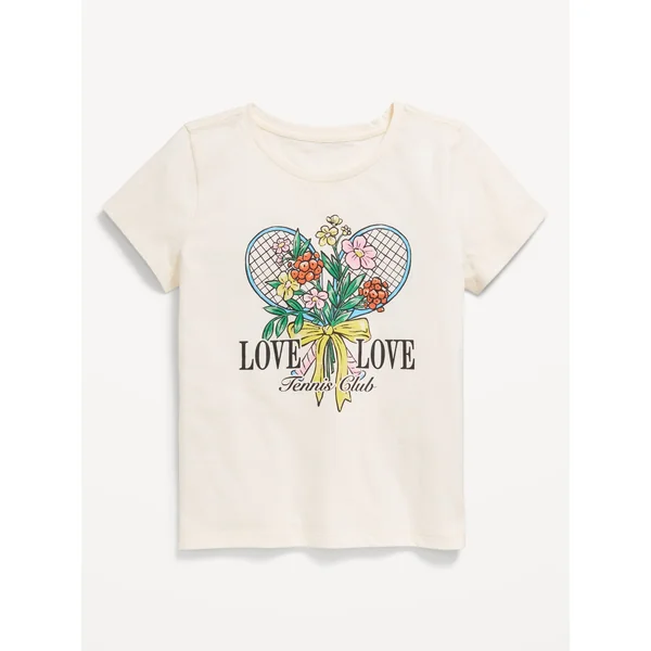 Short-Sleeve Graphic T-Shirt for Girls - Creme De La Creme