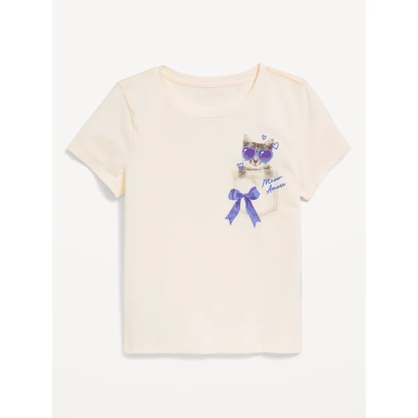 Short-Sleeve Graphic T-Shirt for Girls - Creme De La Creme