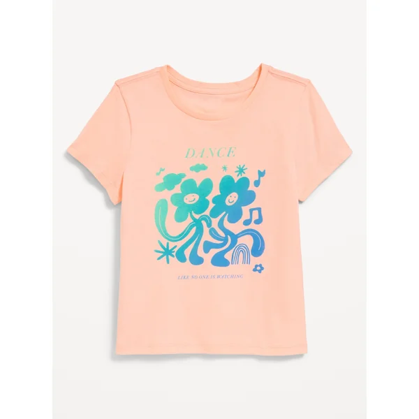 Short-Sleeve Graphic T-Shirt for Girls - Just Peachy