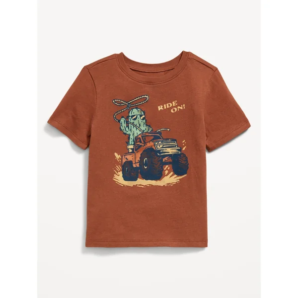 Short-Sleeve Graphic T-Shirt for Toddler Boys - BAKED BRONZE