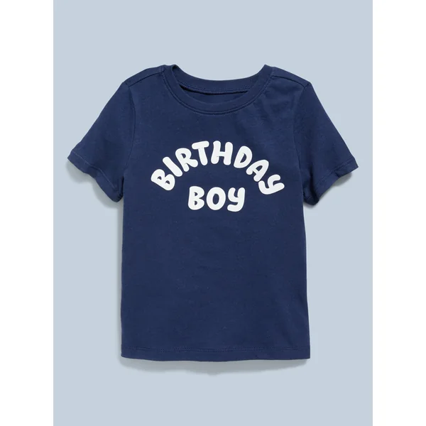Short-Sleeve Graphic T-Shirt for Toddler Boys - Birthday Boy