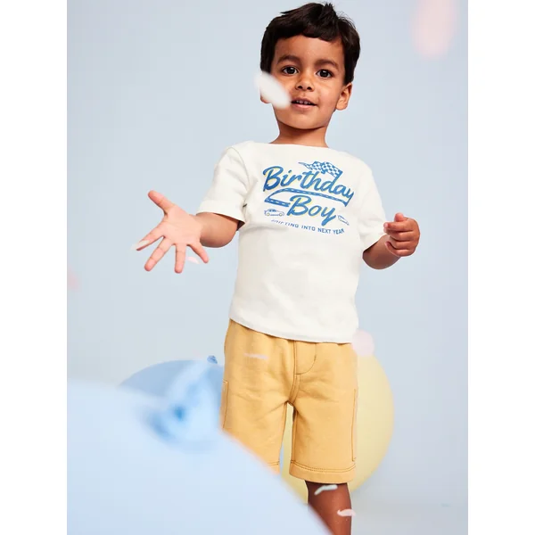 Short-Sleeve Graphic T-Shirt for Toddler Boys - Sea Salt