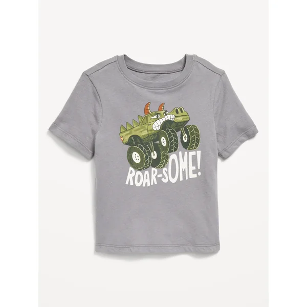 Short-Sleeve Graphic T-Shirt for Toddler Boys - TITANIUM FROST
