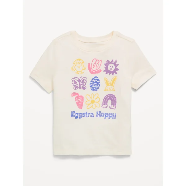 Short-Sleeve Graphic T-Shirt for Toddler Girls - Creme