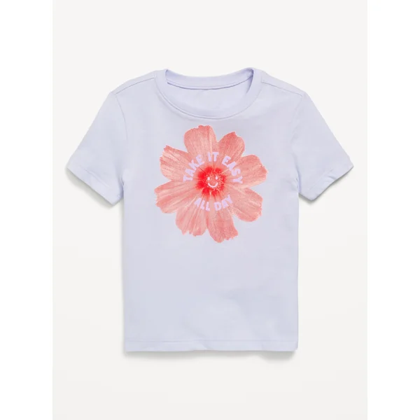 Short-Sleeve Graphic T-Shirt for Toddler Girls - Lavender Haven