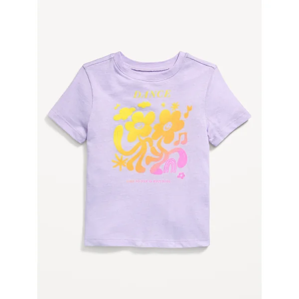 Short-Sleeve Graphic T-Shirt for Toddler Girls - Lavender Haven