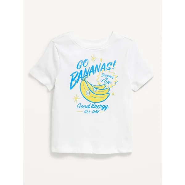 Short-Sleeve Graphic T-Shirt for Toddler Girls - White Lilies