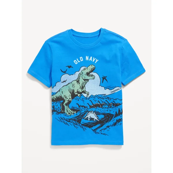 Short-Sleeve Logo-Graphic T-Shirt for Boys - 3D BLUE
