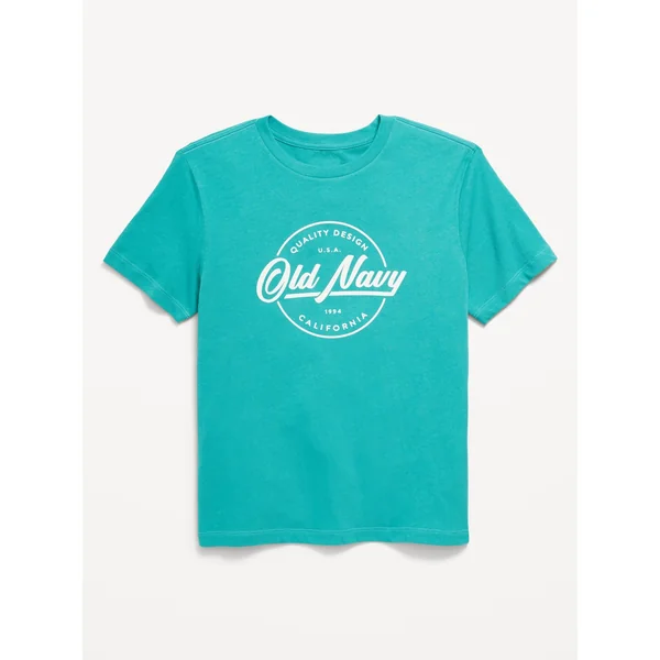 Short-Sleeve Logo-Graphic T-Shirt for Boys - BLUE WING TEAL