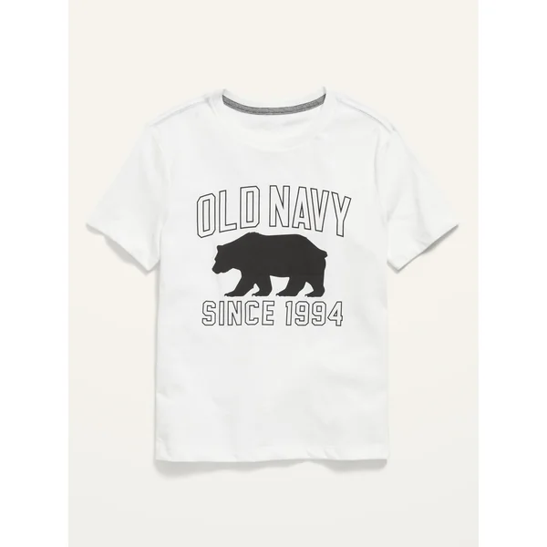 Short-Sleeve Logo-Graphic T-Shirt for Boys - White Lilies