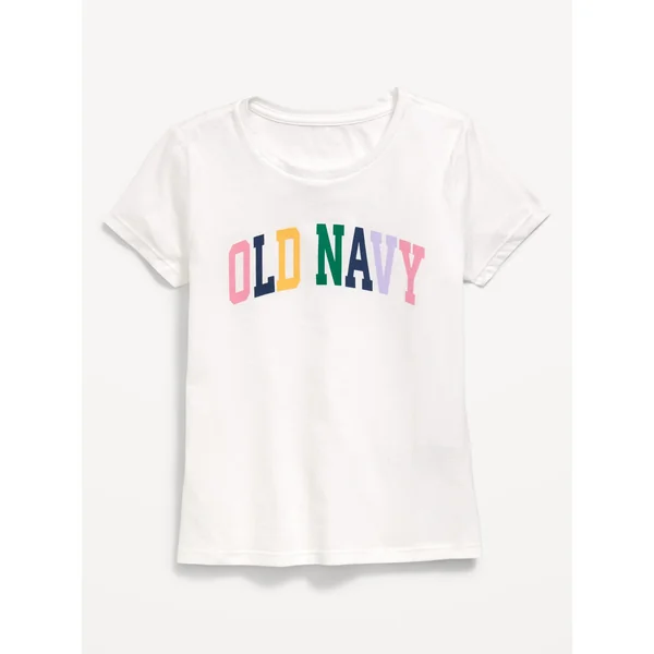 Short-Sleeve Logo-Graphic T-Shirt for Girls - White Lilies