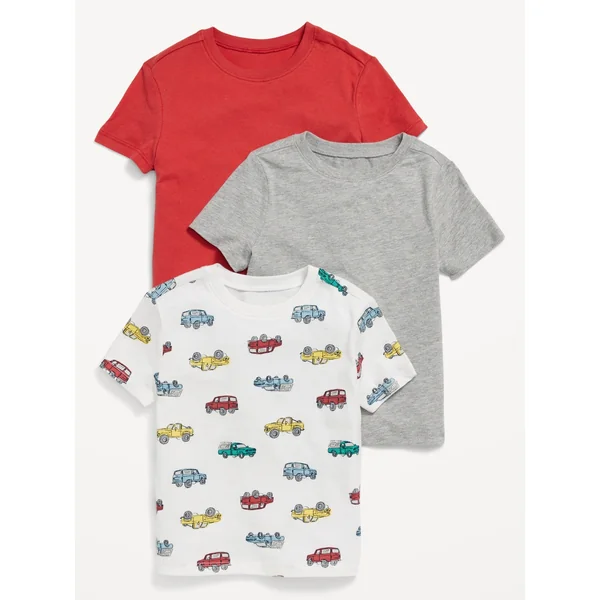 Short-Sleeve T-Shirt 3-Pack for Toddler Boys - Cars