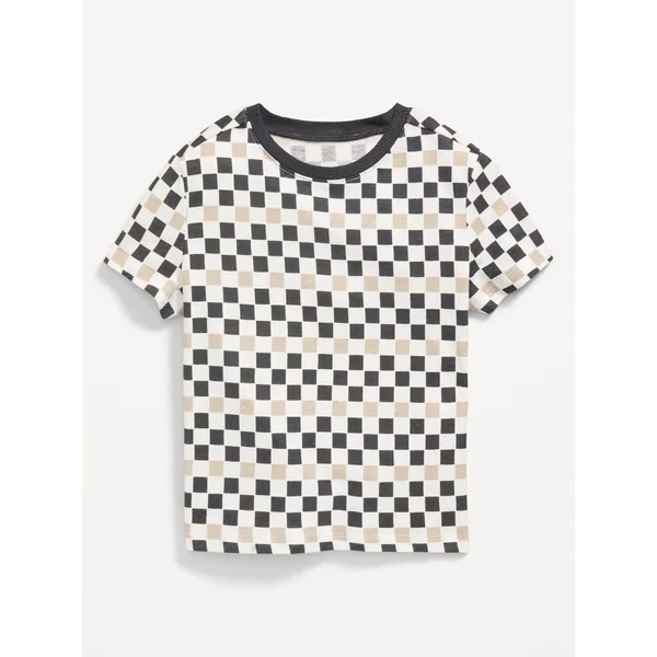 Short-Sleeve T-Shirt for Toddler Boys - Multi Check