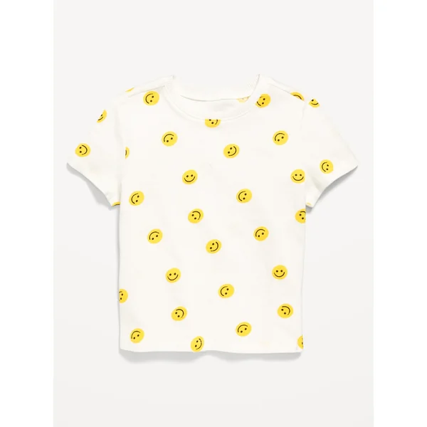 Short-Sleeve T-Shirt for Toddler Boys - Smiley Yellow