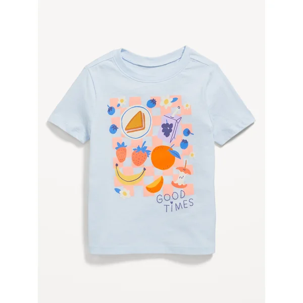 Short-Sleeve T-Shirt for Toddler Girls - Contrail