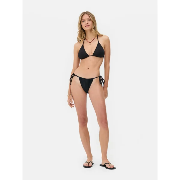 Side Tie Bikini Bottoms - Black