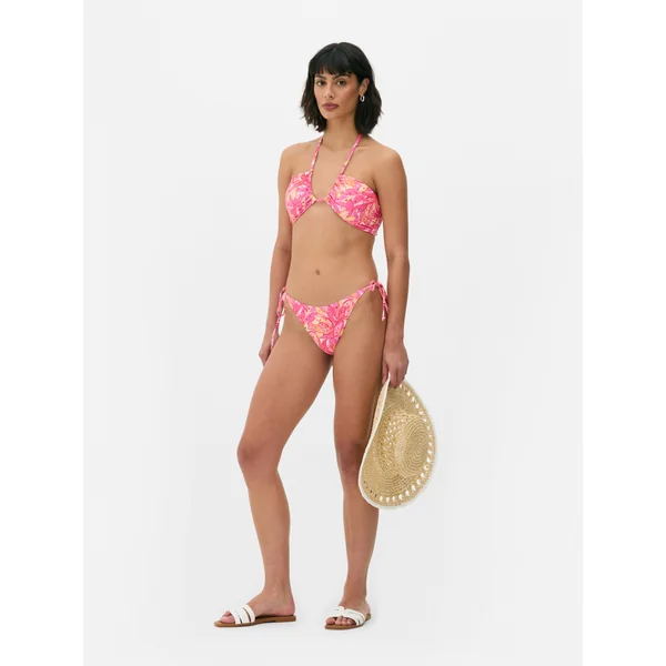 Side-Tie Bikini Thong - Pink
