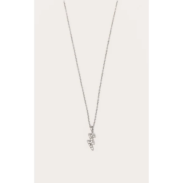 Silver Celestial Lightening Bolt Dainty Necklace