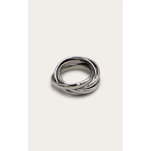 Silver Knot Twist Ring