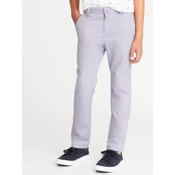 Skinny Built-In Flex Uniform Pants For Boys - Pale Violet