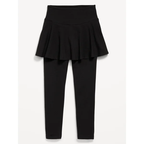 Skirt Leggings for Girls - Black Jack