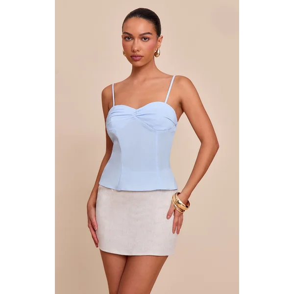 Sky Blue Woven Floaty Cami