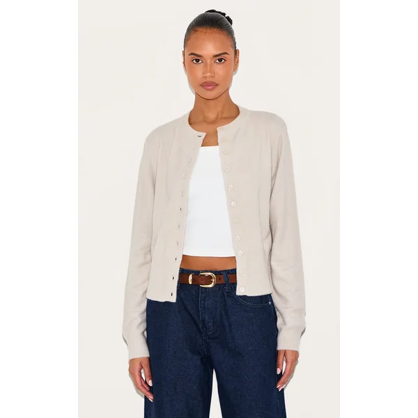 Slate Grey Soft Knit Cardigan