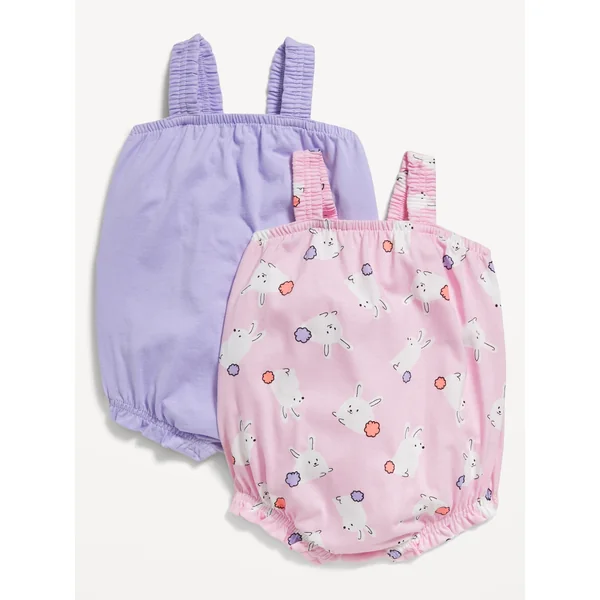 Sleeveless One-Piece Romper 2-Pack for Baby - Bunny