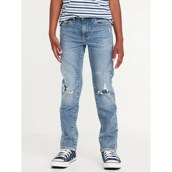 Slim 360° Stretch Jeans for Boys - Destructed Wash