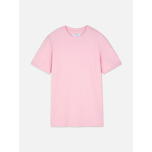 Slim Fit Cotton Rich T-Shirt - Pink