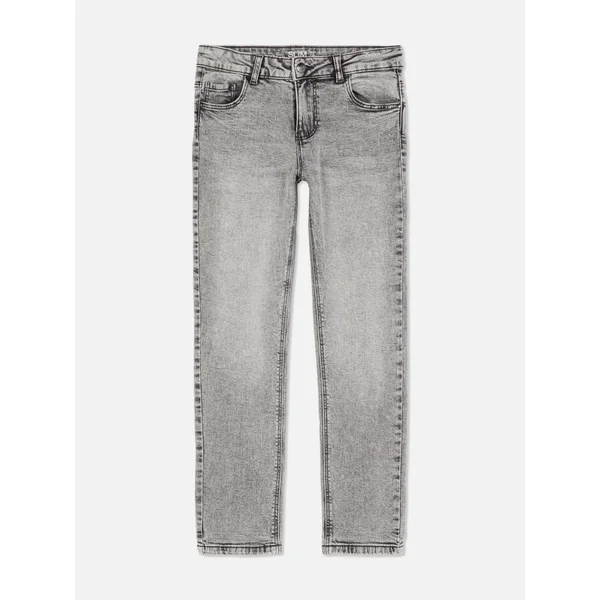 Slim Leg Denim Jeans - Gray