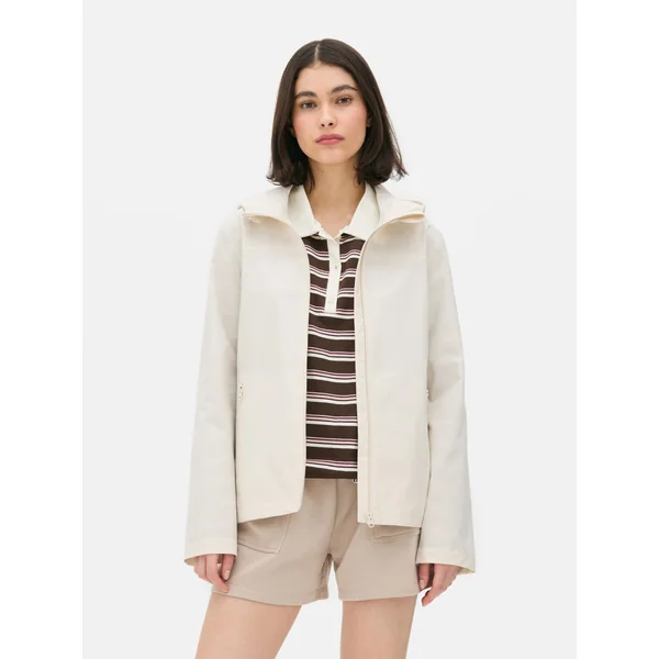 Slim Raincoat - Ivory