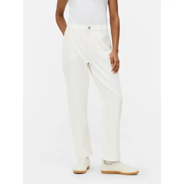 Slim Straight Leg Jeans | Regular - White