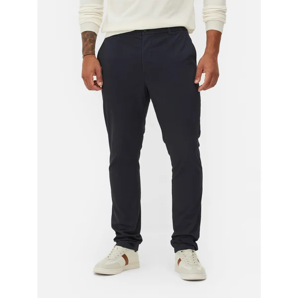 Slim Stretch Chinos - Navy