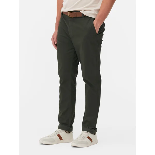 Slim Stretch Chinos - Olive