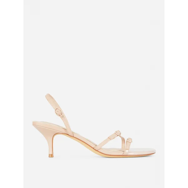 Slingback Kitten Heels - Blush