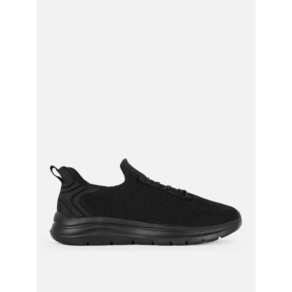 Slip-On Mesh Sneakers - Black