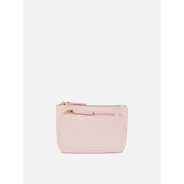 Snake Effect Coin Purse - Pink