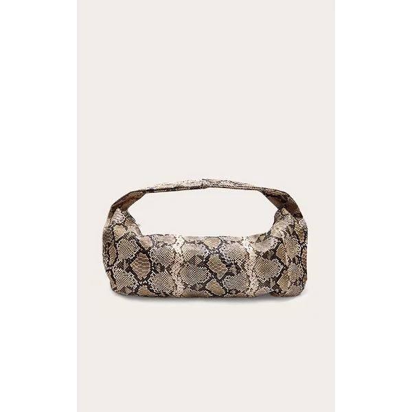 Snake Print Oversized PU Tote