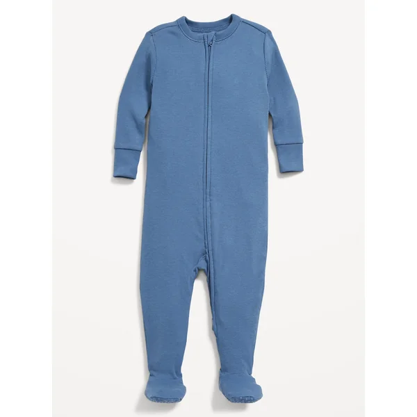 Snug-Fit 2 Way Zip Footed One-Piece for Baby - SOUTH WIND