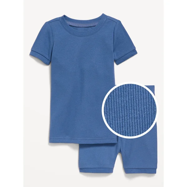 Snug-Fit Ribbed Pajama Set for Toddler & Baby - SOUTH WIND