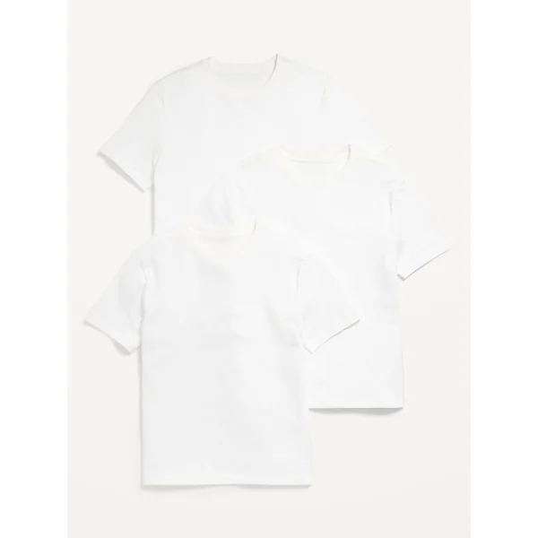 Softest Crew-Neck T-Shirt 3-Pack for Boys - White Lilies
