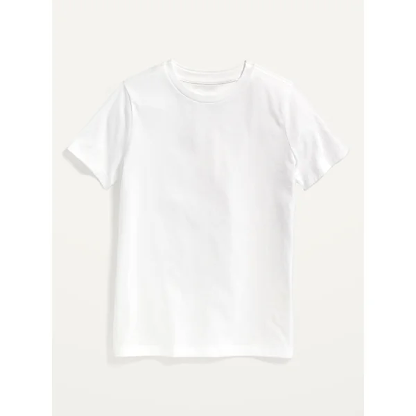Softest Crew-Neck T-Shirt for Boys - Bright White