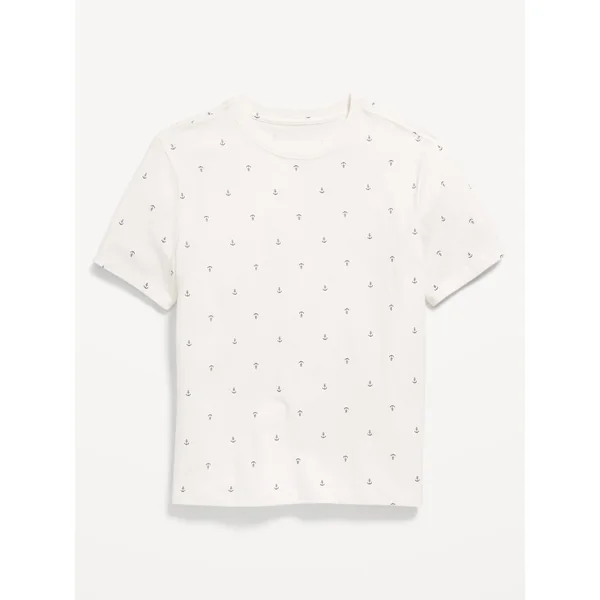 Softest Printed Crew-Neck T-Shirt for Boys - Anchor