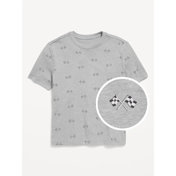Softest Printed Crew-Neck T-Shirt for Boys - RACEWAY