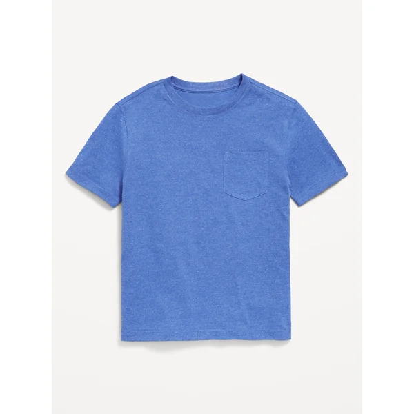 Softest Short-Sleeve Pocket T-Shirt for Boys - Cool Blue