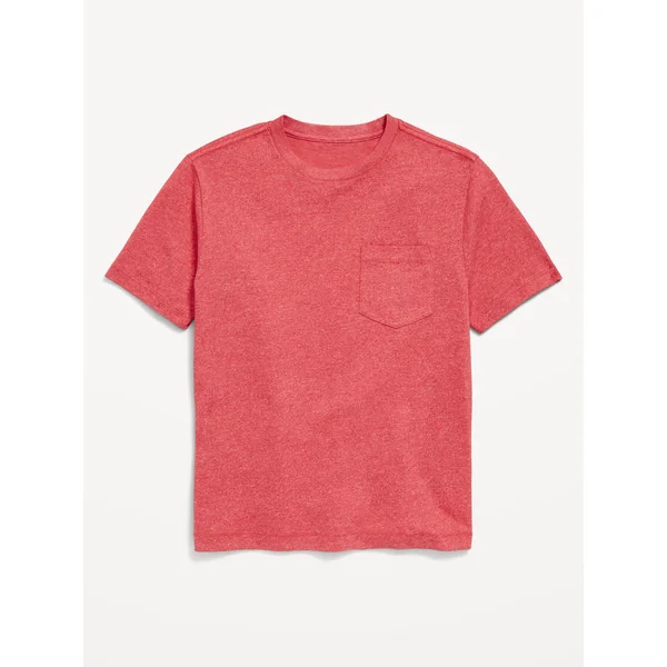 Softest Short-Sleeve Pocket T-Shirt for Boys - Rusty Red