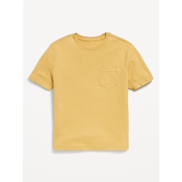 Softest Short-Sleeve Pocket T-Shirt for Boys - SANDSTORM